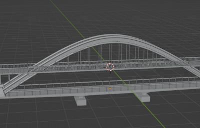 金钢桥,大桥blender模型