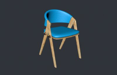 椅子C4D模型,带破碎碎裂动画