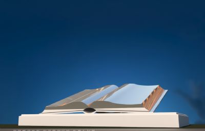书本,书籍雕塑设计3dmax模型