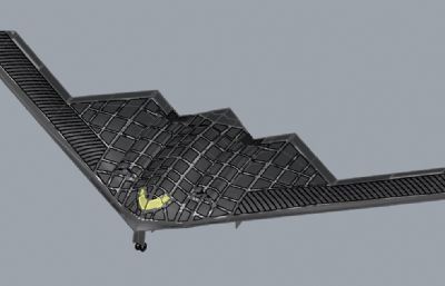B-2 bomber,B-2轰炸机飞机3D图纸,RHINO设计,3dm,stp格式