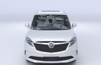 2022款GL8商务MPV汽车3D模型