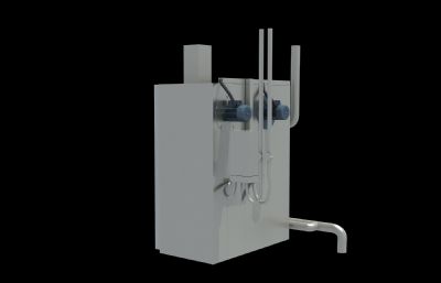 医药公司药品生产专用烘干箱,干燥箱3D模型