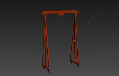 吊车,龙门架,高空作业起吊设备3D模型