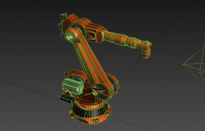 工业机器人,机械手臂,机械臂,机械手3D模型,塌陷文件