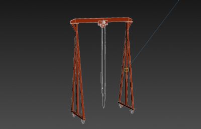 吊车,龙门架,高空作业起吊设备3D模型