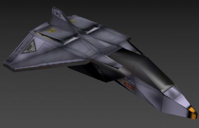 f-x太空飞船游戏低模3DS模型