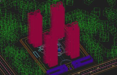 住宅,商业小区,商品房3D模型