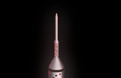 土星5号运载火箭(美)3D模型,OBJ格式
