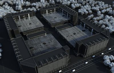 汽贸城,国际汽车城,汽车贸易中心3D模型