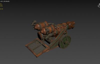 奇幻火炮3D模型
