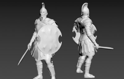 皇家盔甲侍从,部队步兵,士兵3D模型