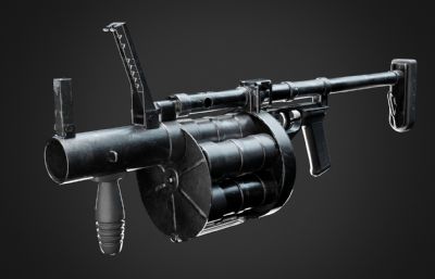 RG-6侏儒榴弹发射器3D模型