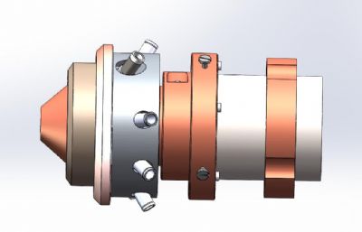 激光焊接头,激光熔覆头solidworks数模模型