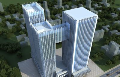 商业办公楼,企业大楼,酒店会所3D模型
