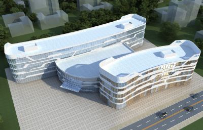 综合楼,办公楼,商场展厅3dmax模型