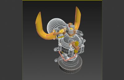 冲程发动机3dmax模型