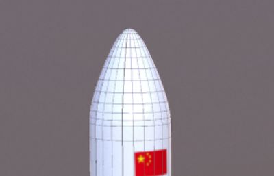 长征5号运载火箭,中层段可拆分OBJ模型