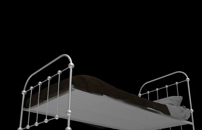 铁床,单人床,病床3dmax模型