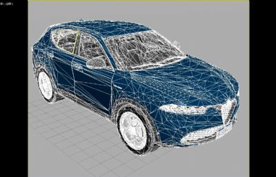 2023款阿尔法罗密欧Tonale汽车3D模型