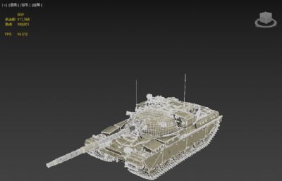 酋长mk3坦克3dmax模型