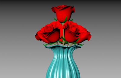 花瓶,插花rhino模型