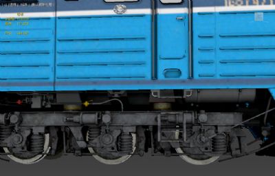2TE116 M列车,火车头max,fbx模型