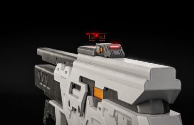 高斯冲锋枪,SMG步枪,冲锋枪3dmax模型