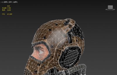 皮面具,科幻头盔,护具3dmax模型