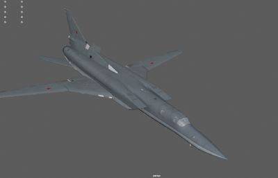 图22M3轰炸机,逆火轰炸机,超音速远程战略轰炸机3dmaya模型