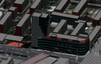 国家科技金融创新中心,中科大厦,中关村电子产业园3D模型