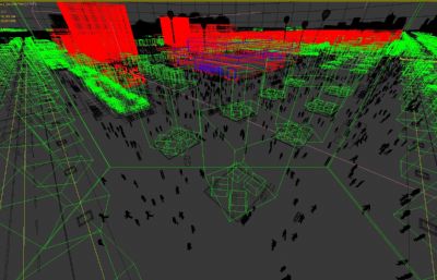 文旅产业园,国际贸易区,城区城市规划设计3D模型