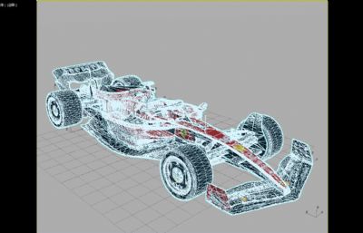 2023款法拉利Ferrari SF23赛车3D模型