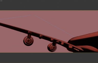 黄昏飞机飞越云海场景动画3D模型