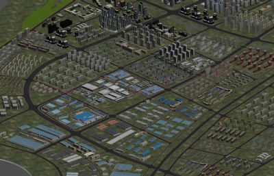 浠水县模型厂区规划,建筑配楼