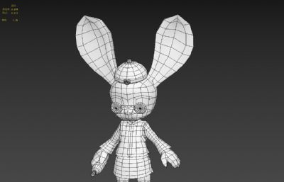 兔年地主兔子3dmax模型