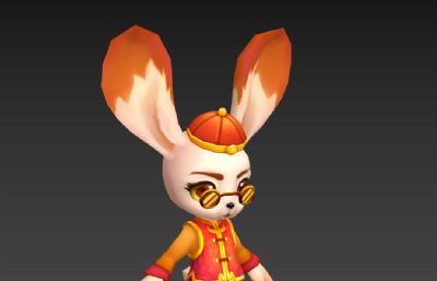 兔年地主兔子3dmax模型