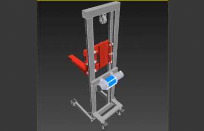 绞车堆垛机3dmax模型