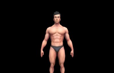 跳水运动员,男人体模型