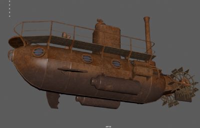 旧式潜艇, 蒸汽朋克潜水器,深海探测器