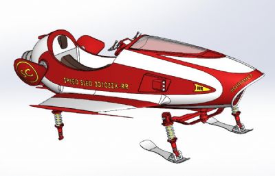 超速赛车,飞行器solidworks模型