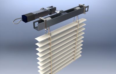 百叶帘+外部马达solidworks模型