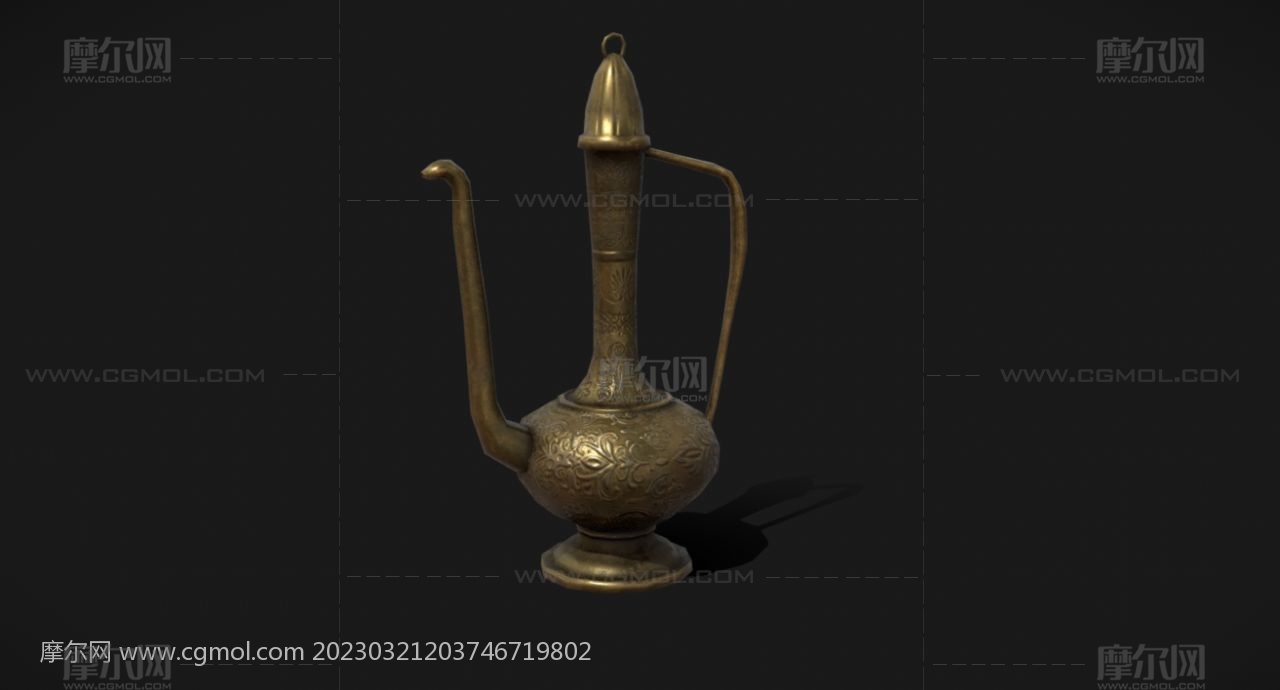 金茶壶,古铜茶壶,长把壶