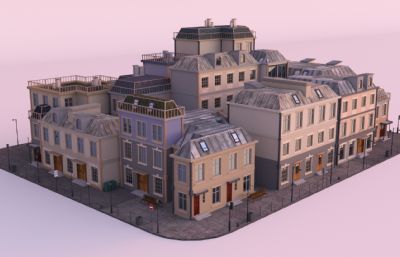 欧洲城市街区建筑