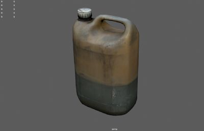 脏脏的塑料桶,煤油瓶,汽油桶