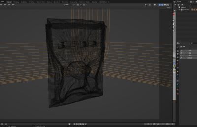 Blender塑封袋3D动画模型