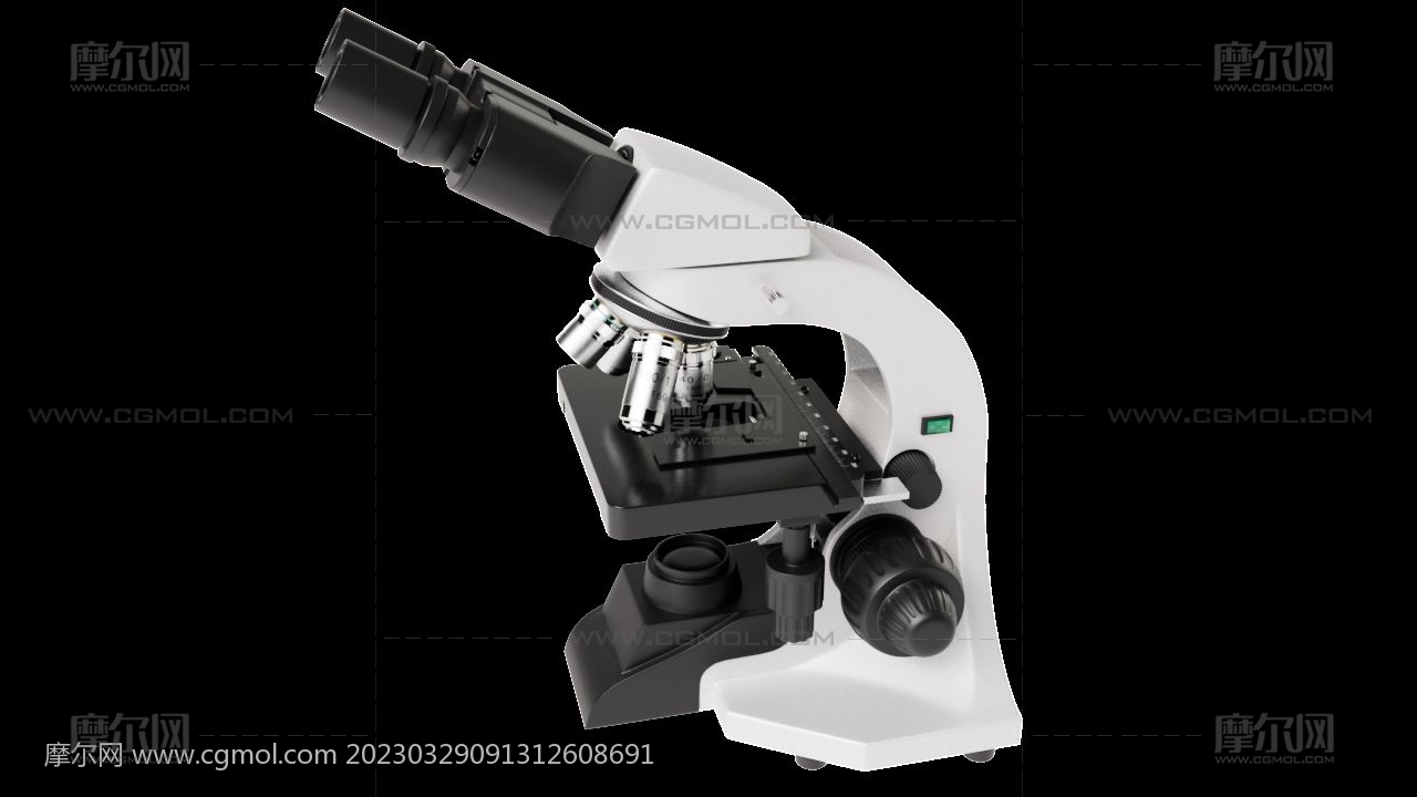 显微镜高模Maya模型