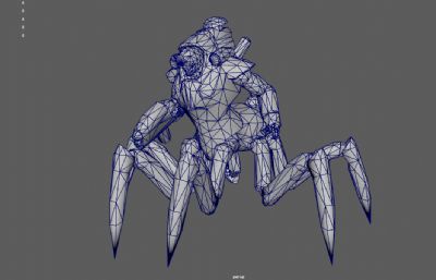 科幻蜘蛛机器人 机甲蜘蛛守卫 蜘蛛怪物外星人