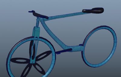 maya自行车,赛车模型