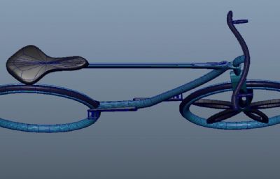 maya自行车,赛车模型