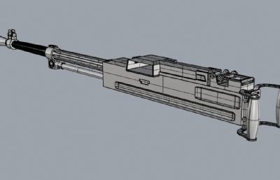 sg43重机枪枪身rhino模型